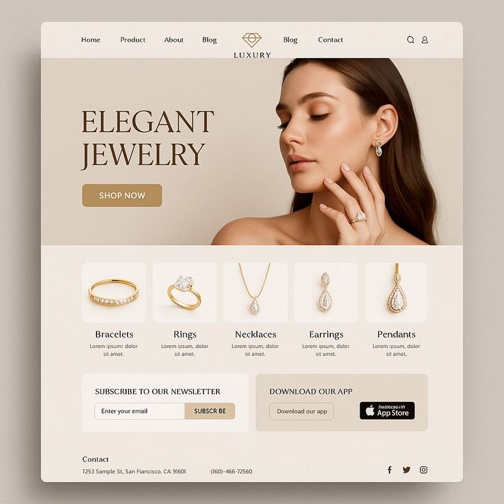 Ecommerce checkout and product page design on mobile device